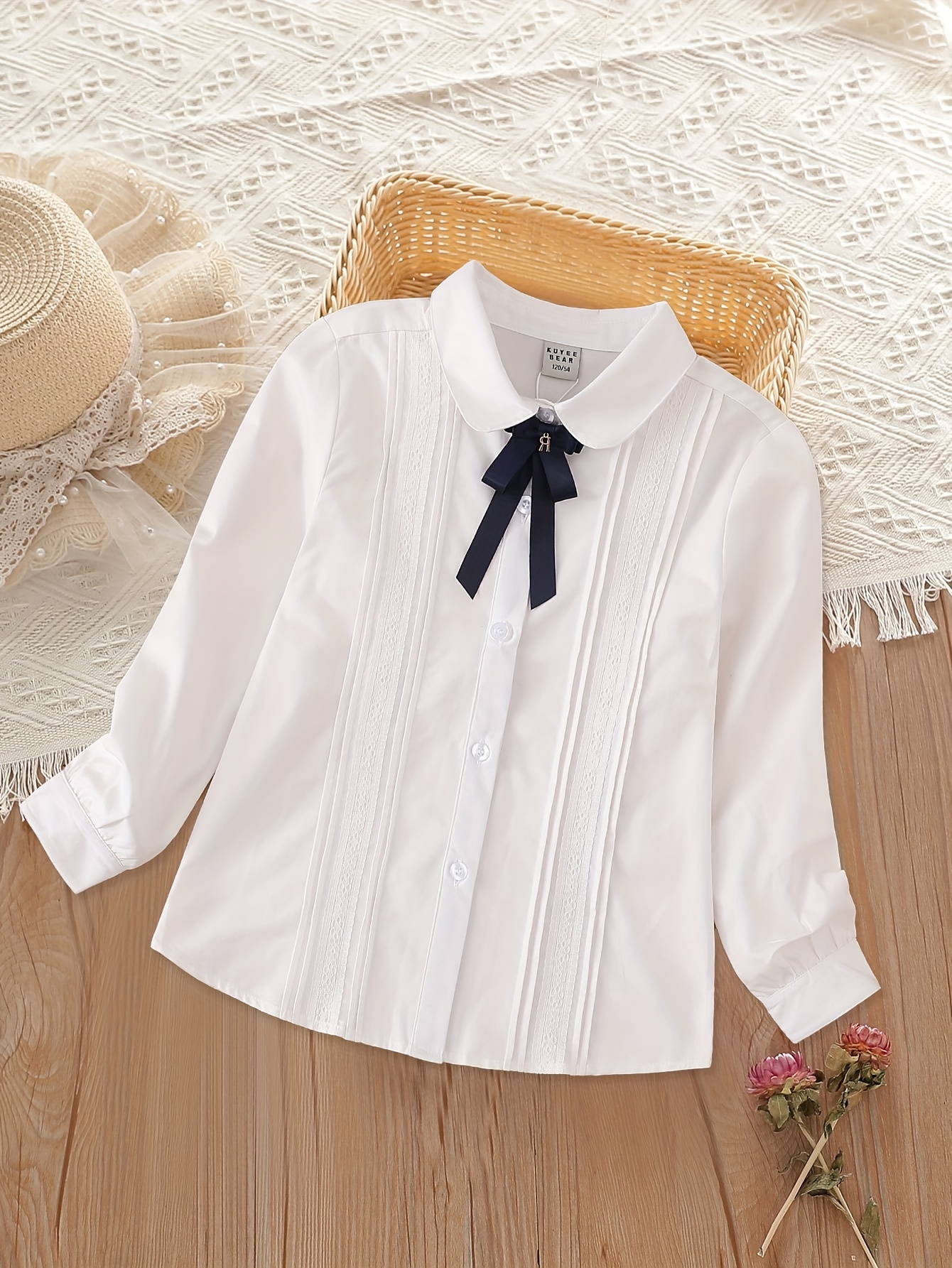 blusa elegante niñas camisa larga Temu Ecuador
