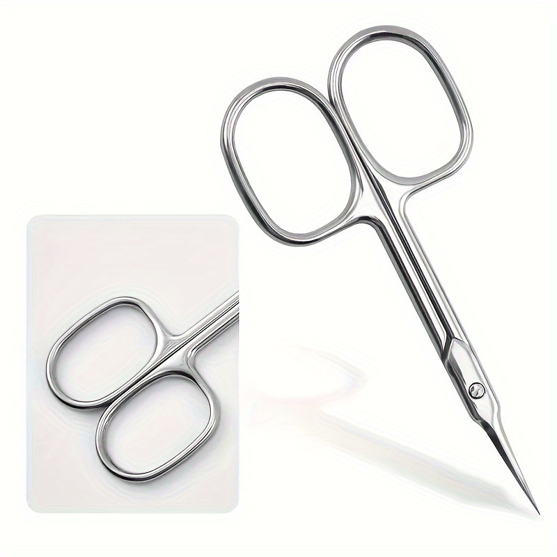 

Stainless Steel Cuticle Nippers - Precision Manicure & Pedicure Scissors For Dead Skin, Calluses & Eyebrow Trimming - Odorless Nail Care Tool