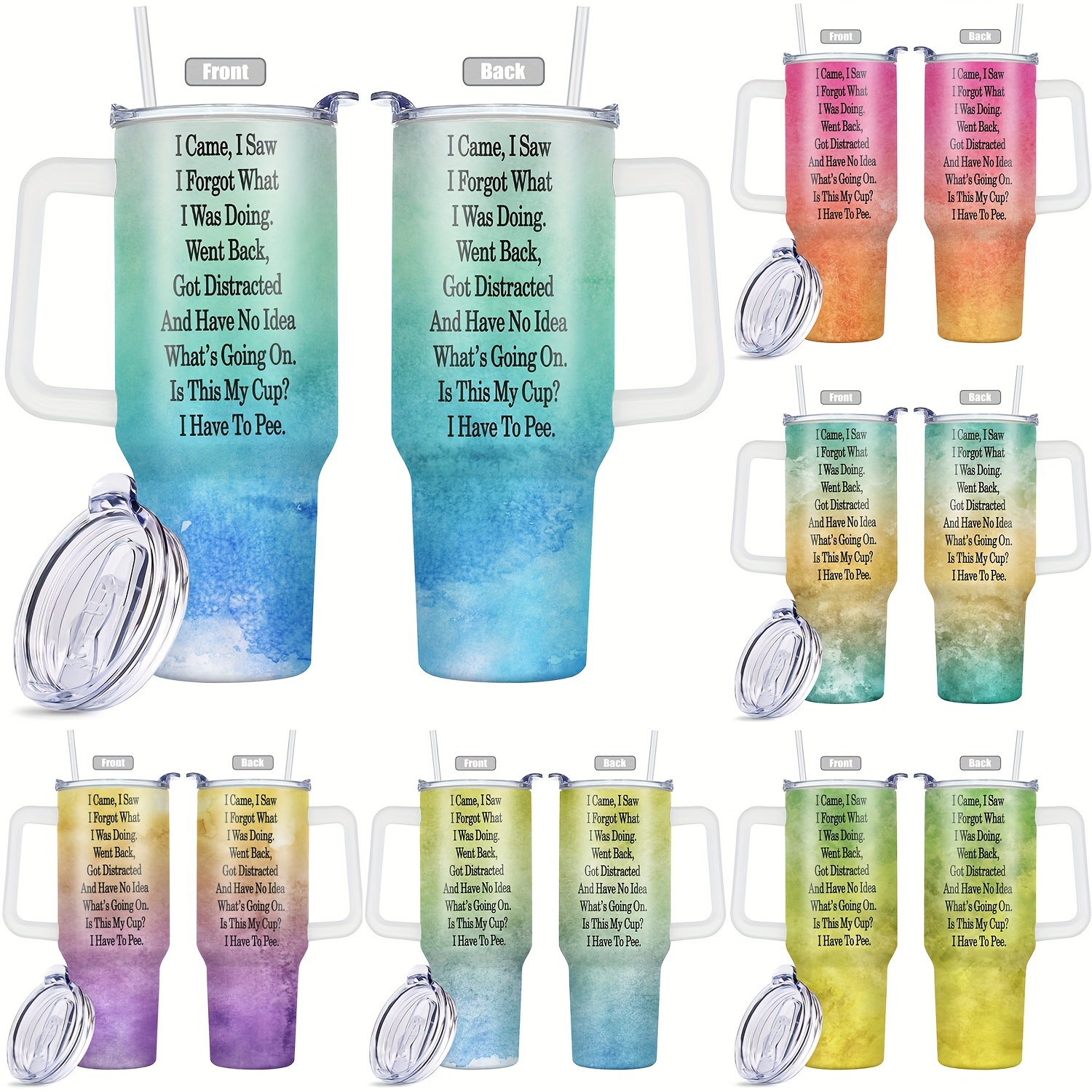 

Senior Citizen 40oz Insulated Stainless Steel Tumbler With Lid, Hand Wash Only Tie Dye Metal Mug, Reusable Multipurpose Drinkware, Ideal For Outdoor Travel & Graduation Gift, No Electricity Needed