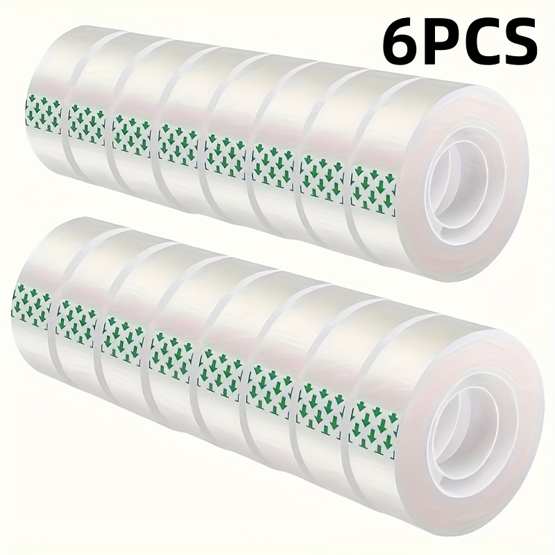 E-shop 3 Rollen/6 Rollen, 10 Rollen/18 Rollen Transparentklebeband – Hochwertige Klebefolie für Geschenkverpackung, Bastelarbeiten und Haushalt,