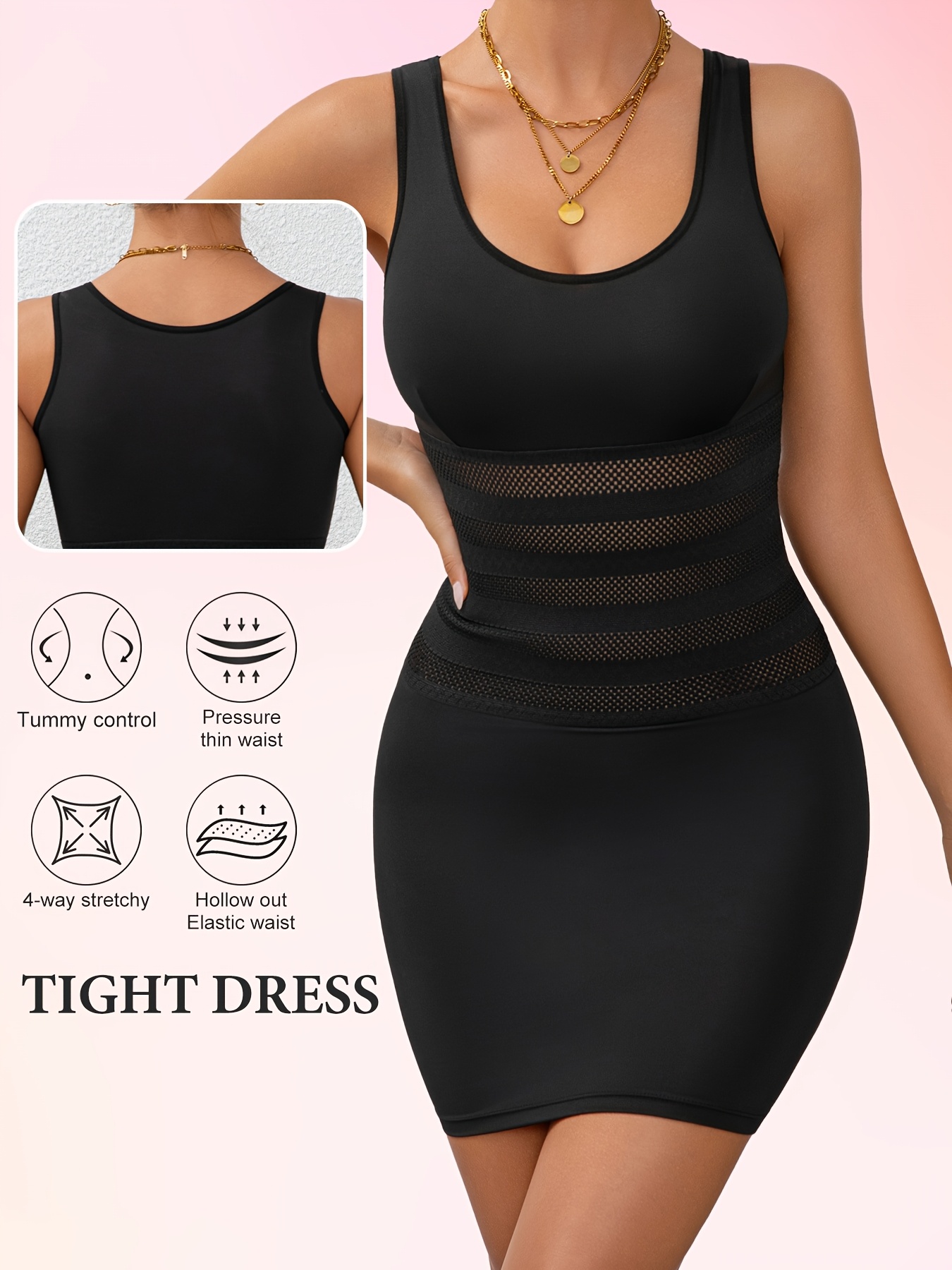 womens high support tummy control shapewear dress bodycon Temu