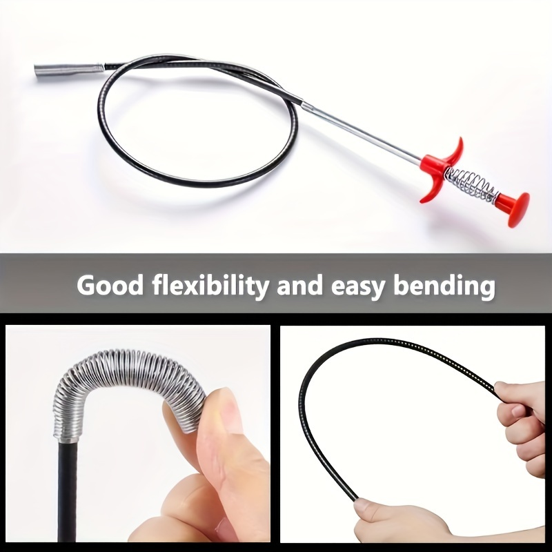 

1pc Drain Clog Remover Tool - For , & , Plastic/metal
