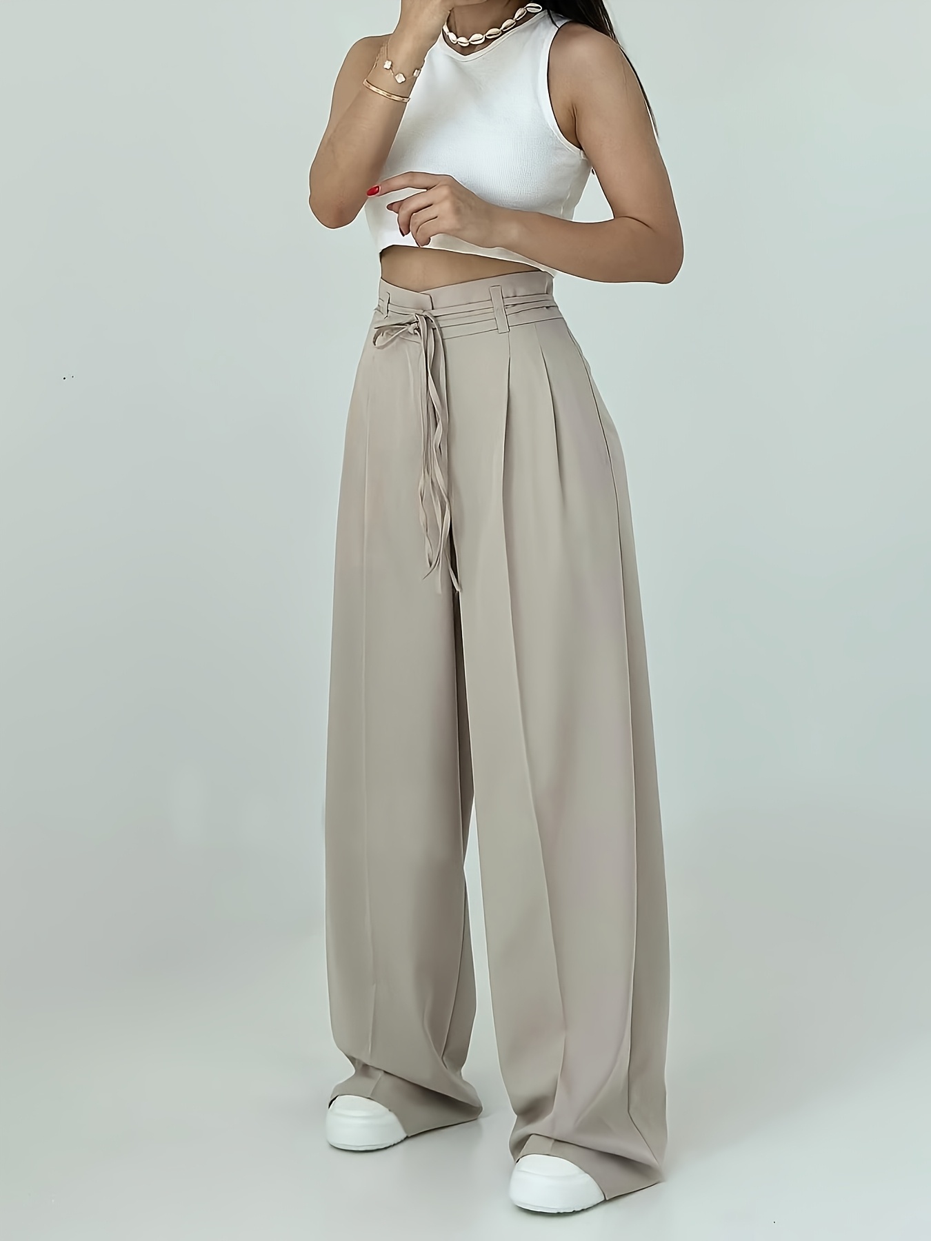 slim fit dress slacks Taylar Thick Waistband Tie Pants Green Stripe