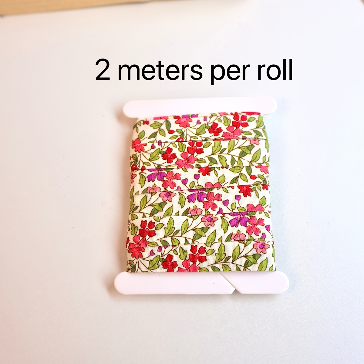 TEMU Nastro in tessuto con stampa di azalea fresca per confezionare scatole regalo, accessori per capelli fai da te, decorazione di fiori e torte,
