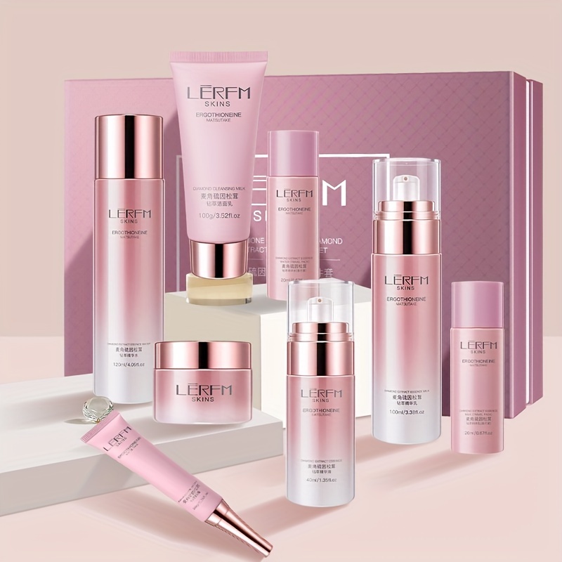 skincare set hydrating brightening firming quickly absorbed contains hyaluronic acid premium ladies set suitable for   types christmas gift box new year present details 8