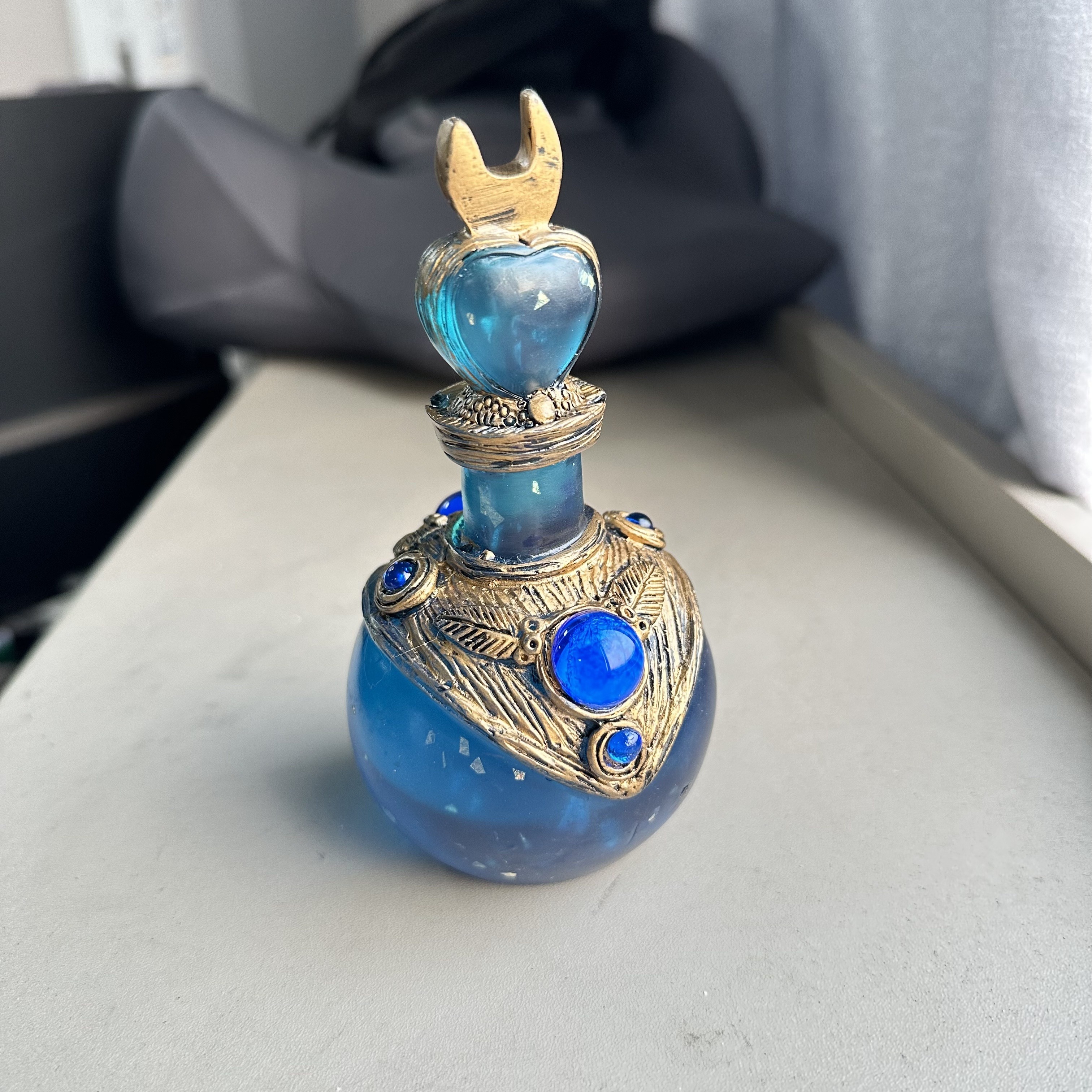 Image of Bottle Ornaments Bedroom Decoration Resin Mermaid Perfume Bottle Office Decor Decorative Mermaid Perfume Bottle Adornment Mermaid Perfume Bottle Figurine Tabletop Centerpiece