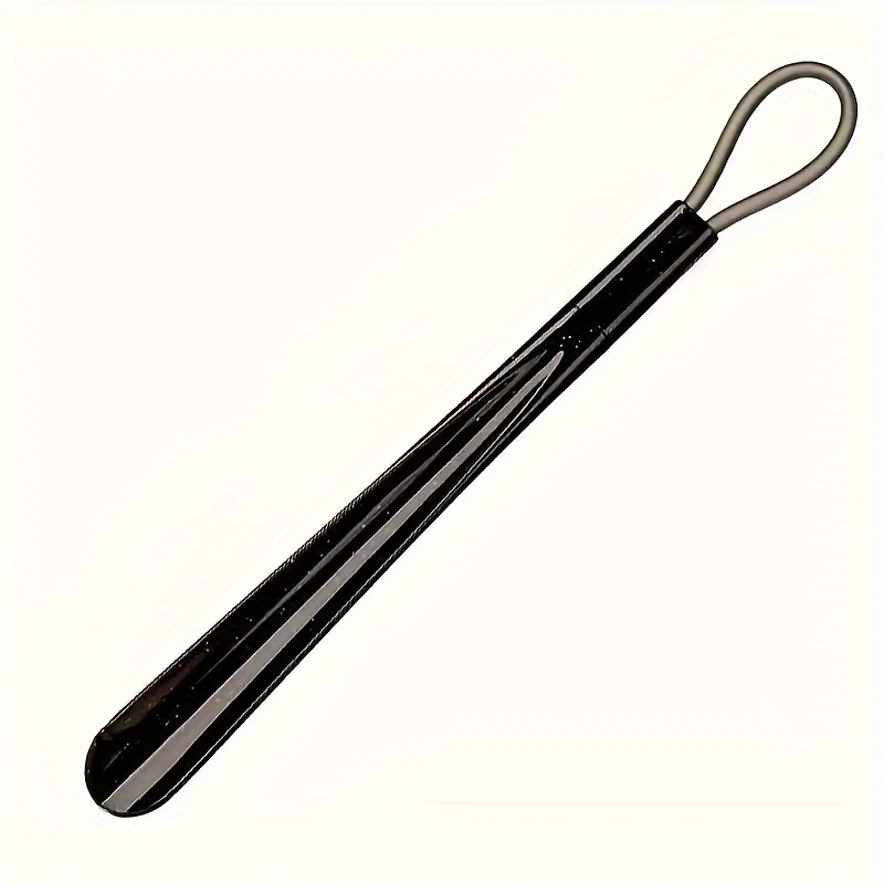 1pc Extra Long Flexible Plastic Shoe Horn, Easy-Grip Spoon Shape Design, Durable and Lightweight - Available in Red or Black, Shoe Horn Long Handle