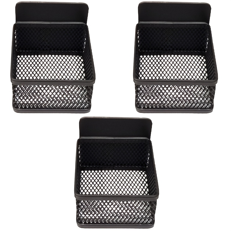 TEMU 3er-Set Magnetische Teebeutel-Aufbewahrungskörbe aus Eisen, großes Fassungsvermögen, und langlebig, moderner minimalistischer Stil, geeignet für