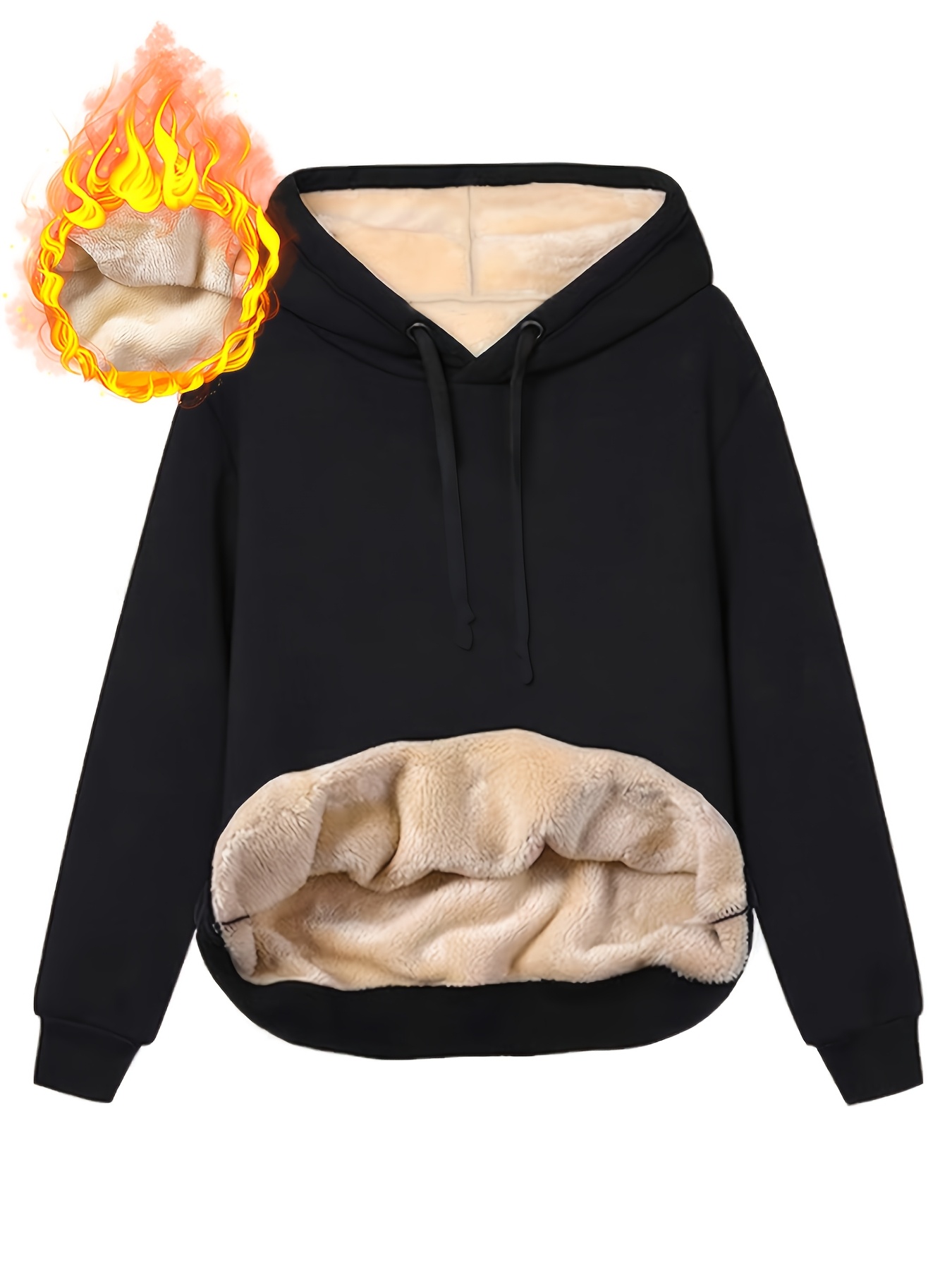 fleece hoodie sold on Temu United States
