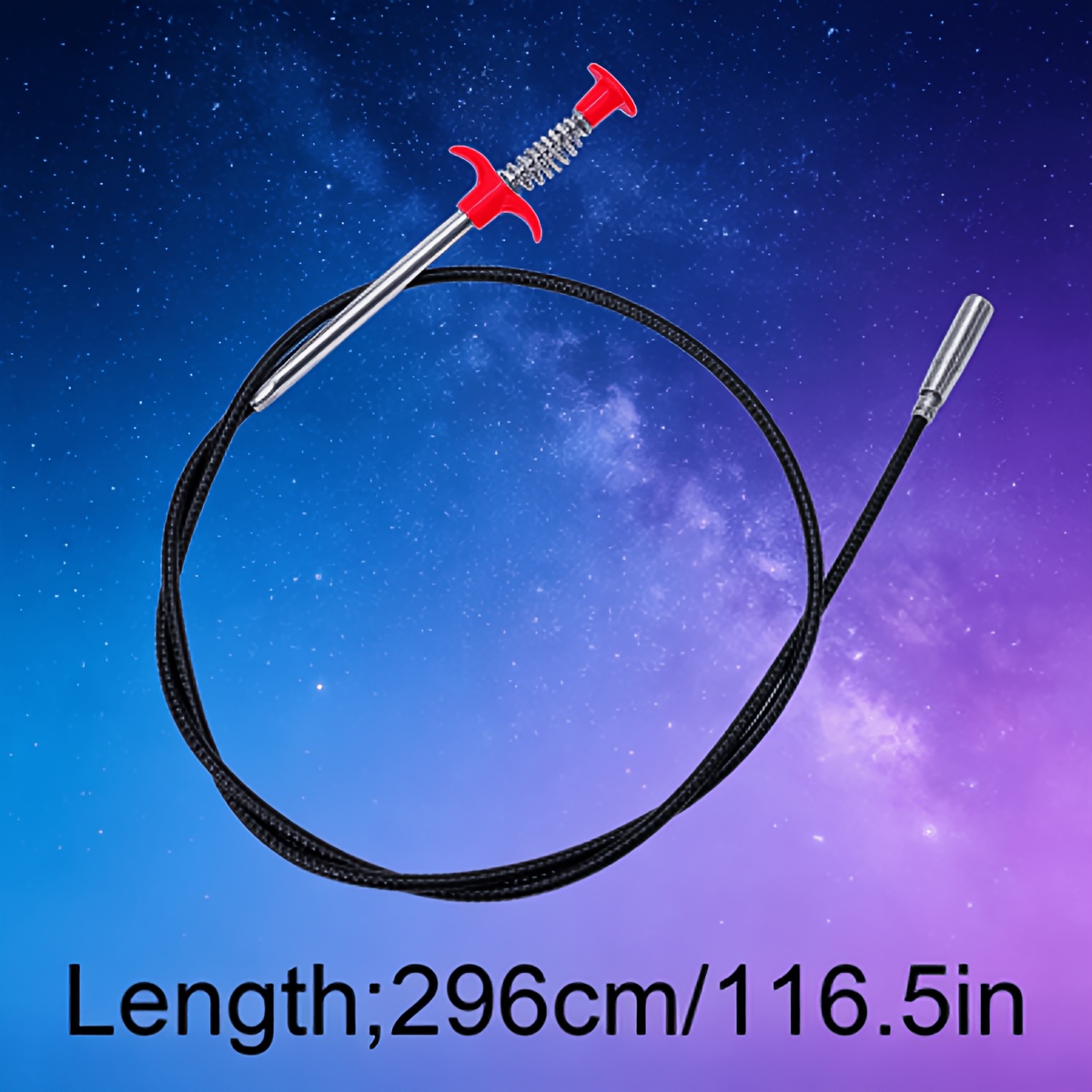 TEMU Flexible Drain Clog Remover Tool, Spring-style Pipe Cleaner Hook, Multi-length Sink Hair Traps For Bathroom And Kitchen, No Power Required