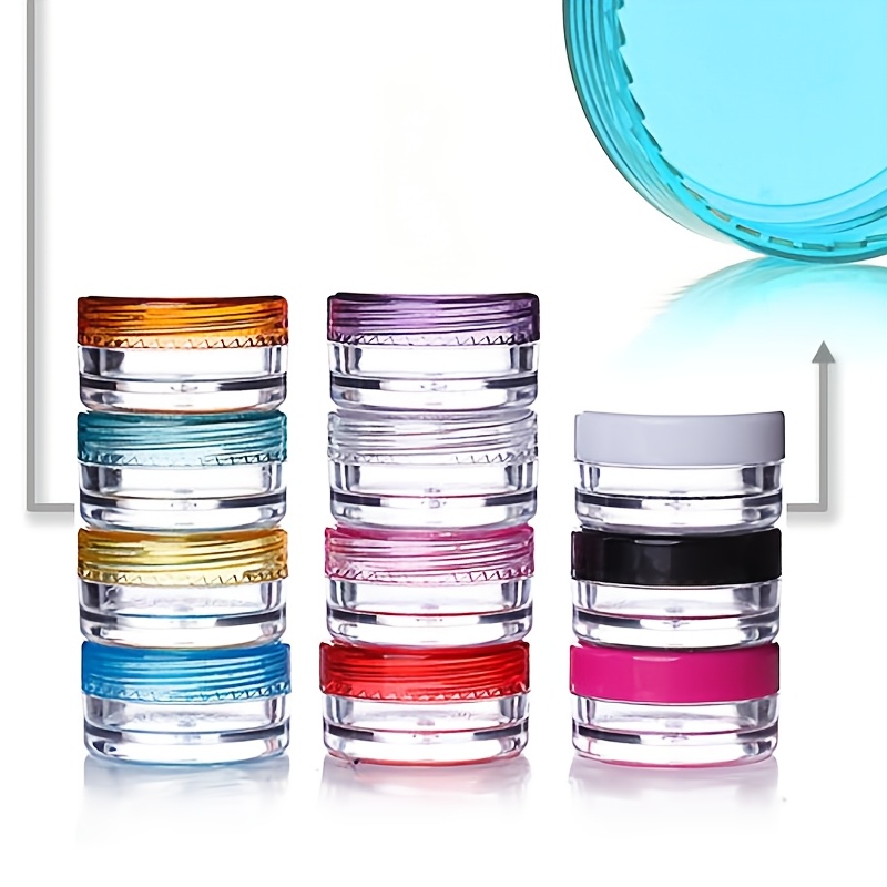 TEMU 11 Mini Portable Jars, 11 Assorted Colors, Cosmetic Containers For Cream, Lotion And Ointment