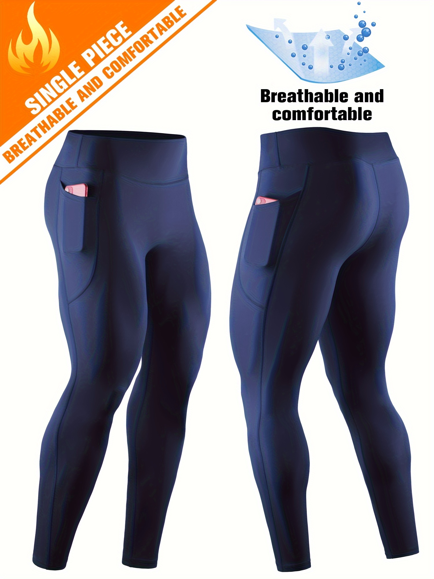Herren Kompressions-Leggings Camouflage – Atmungsaktive Sport-Tights Zum Laufen, Training & Outdoor (BOTCAM)