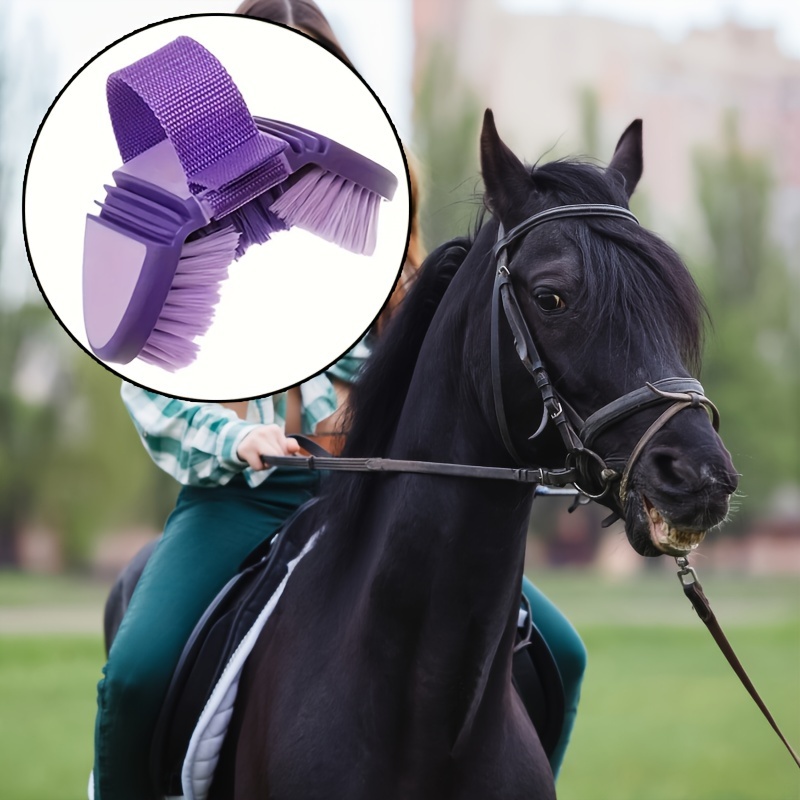 

Soft Bristle Horse Brush - , Multi-angle Grooming Tool For Horses, Cows - Ideal For Bathing And Cleaning