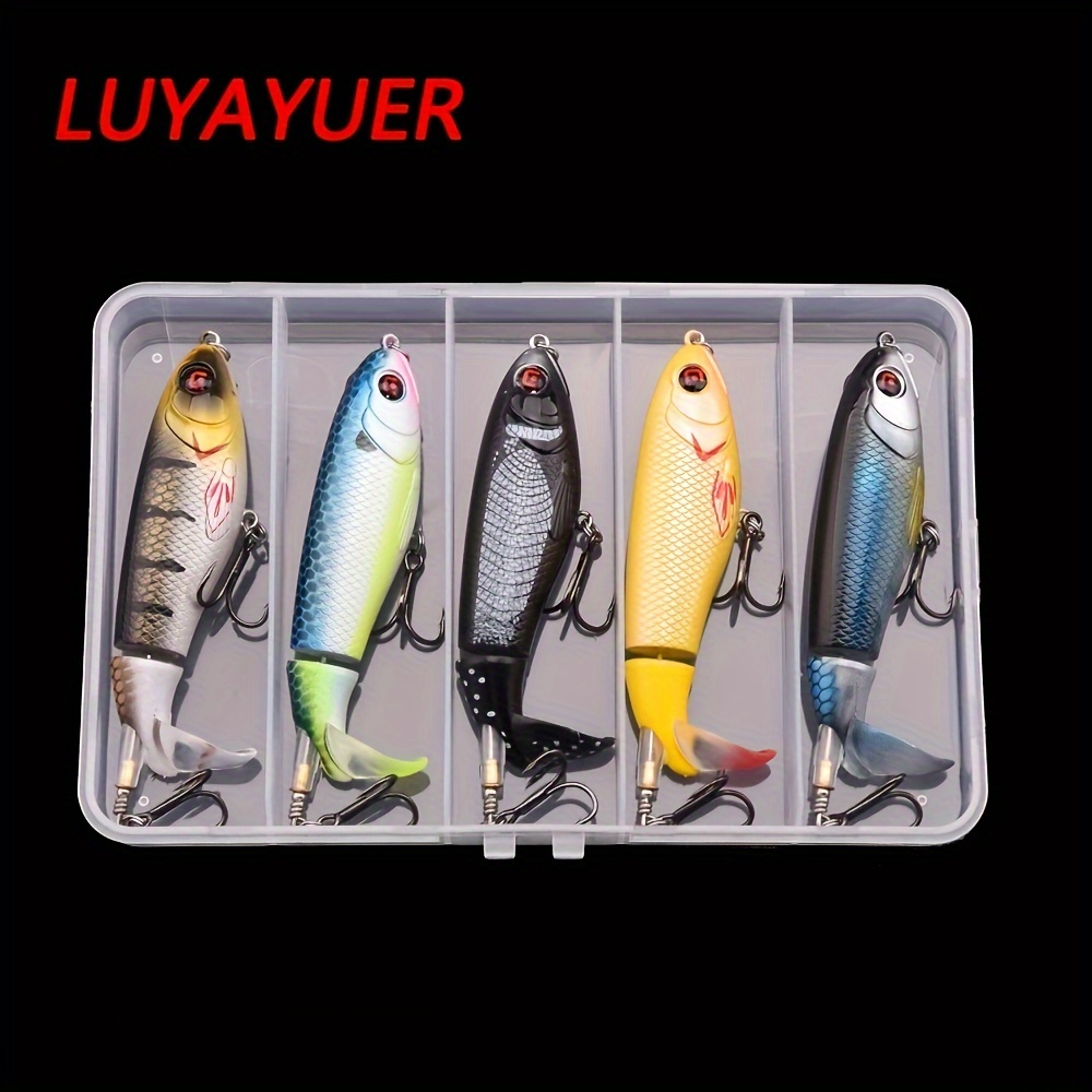 

Fishing Lure With Floating Rotating Tail - Topwater Freshwater And Saltwater Lures For Carp, Bass, And Pike - Irresistible Action And Lifelike Design