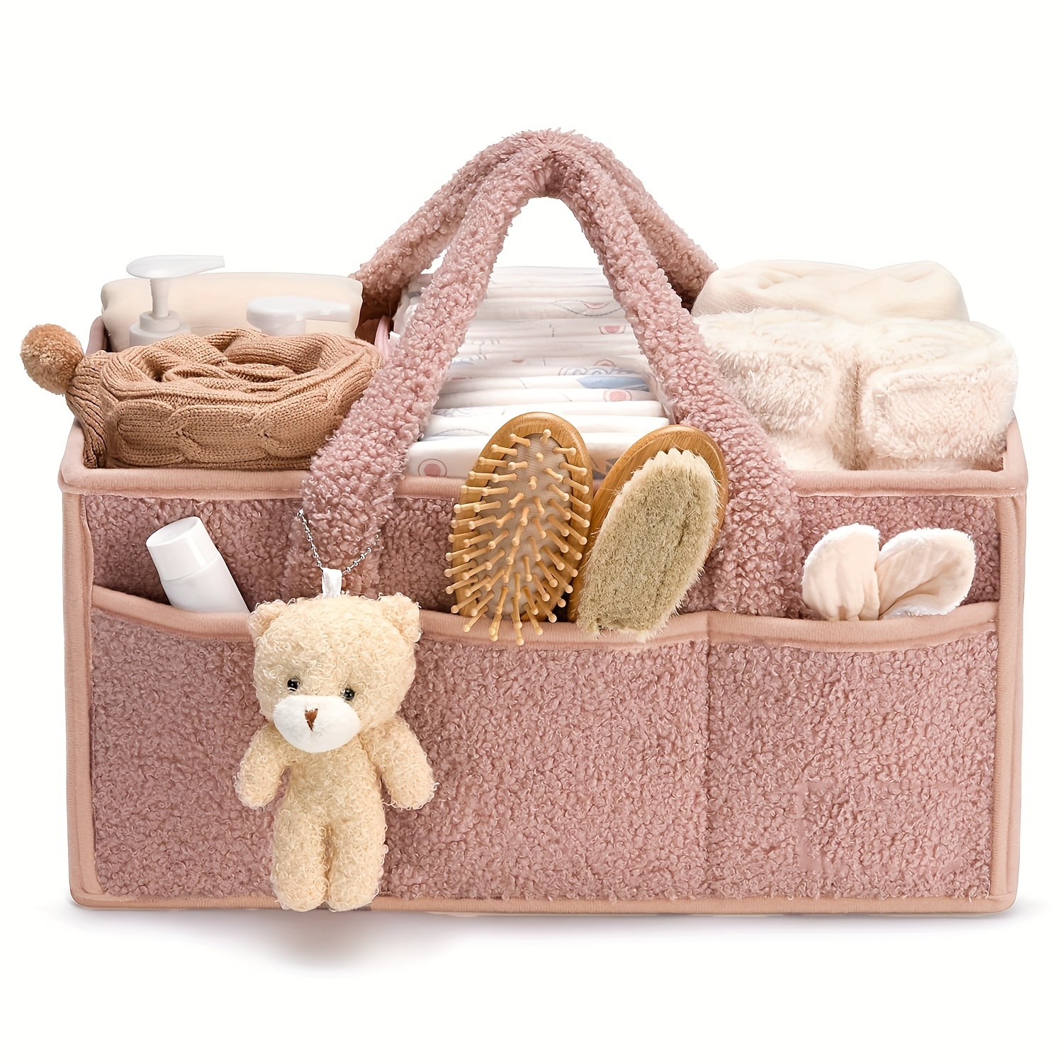 

Luxurious Diaper Organizer Bear - For 's , Portable Storage For Diapers & Wipes,