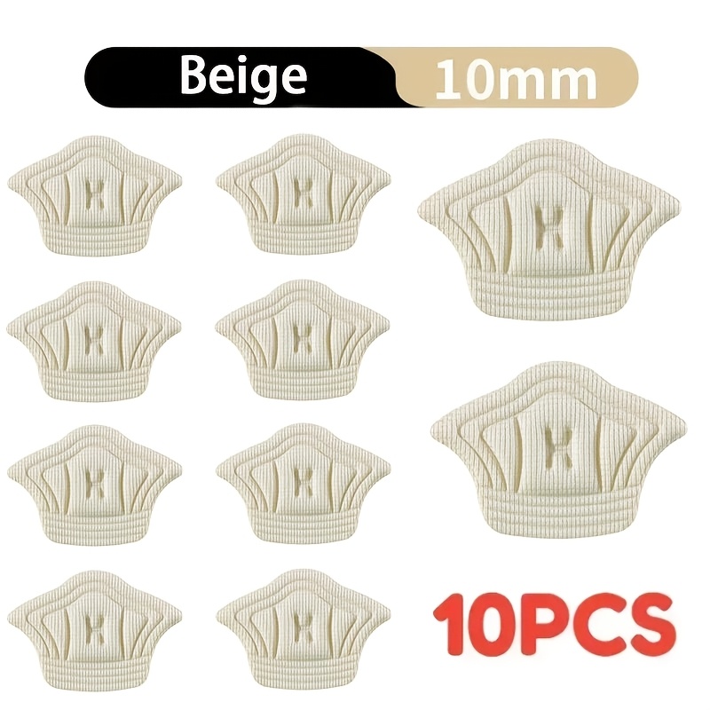 TEMU 10pcs Heel Patches, Sports Shoe Heel Insoles, Adjustable Size Footpads, Heel Protectors, Heel Patch Insoles