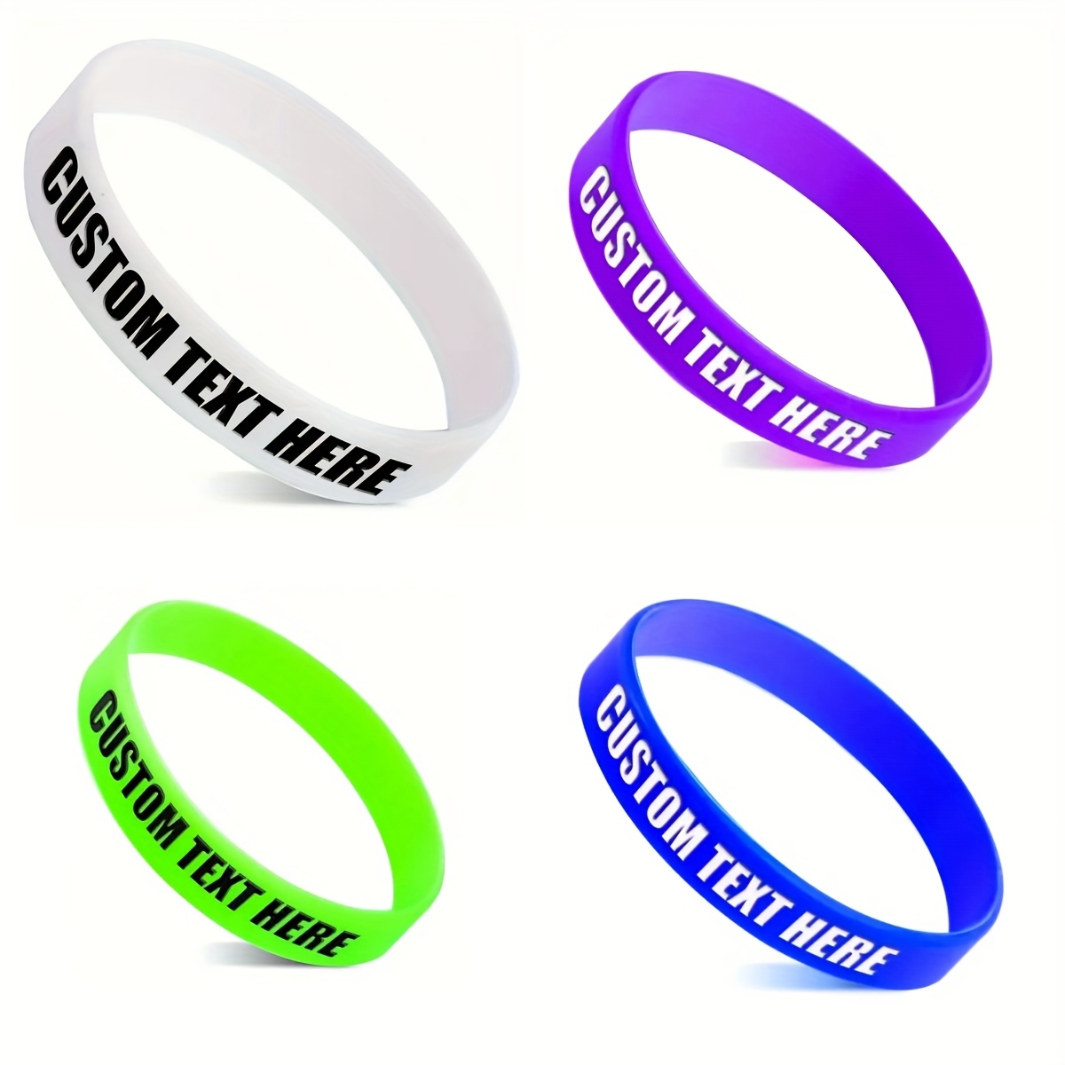 160pcs Bulk Production Colorful Silicone Wristbands