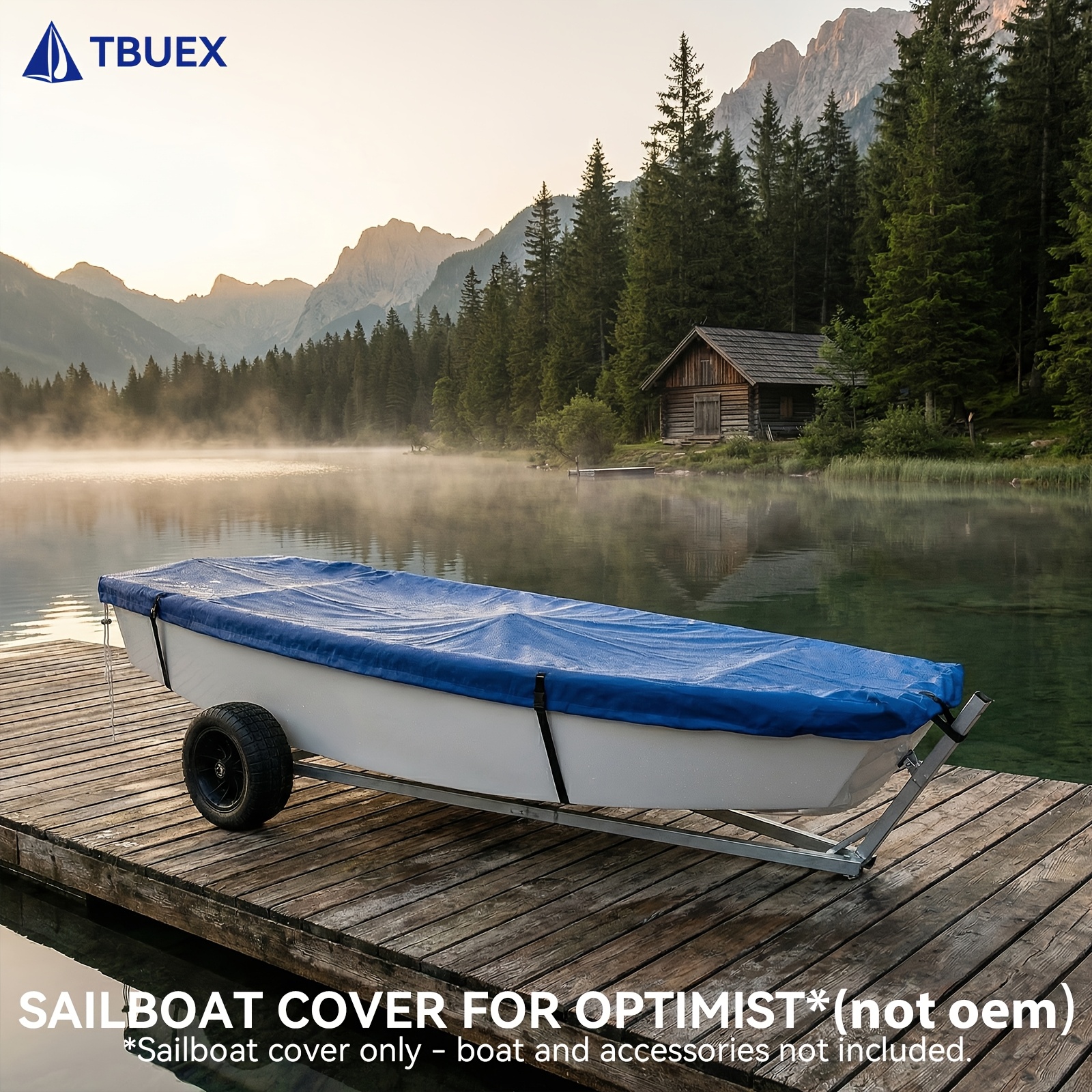 TBUEX Colorful Sailboat Cover for Optimist Dinghy