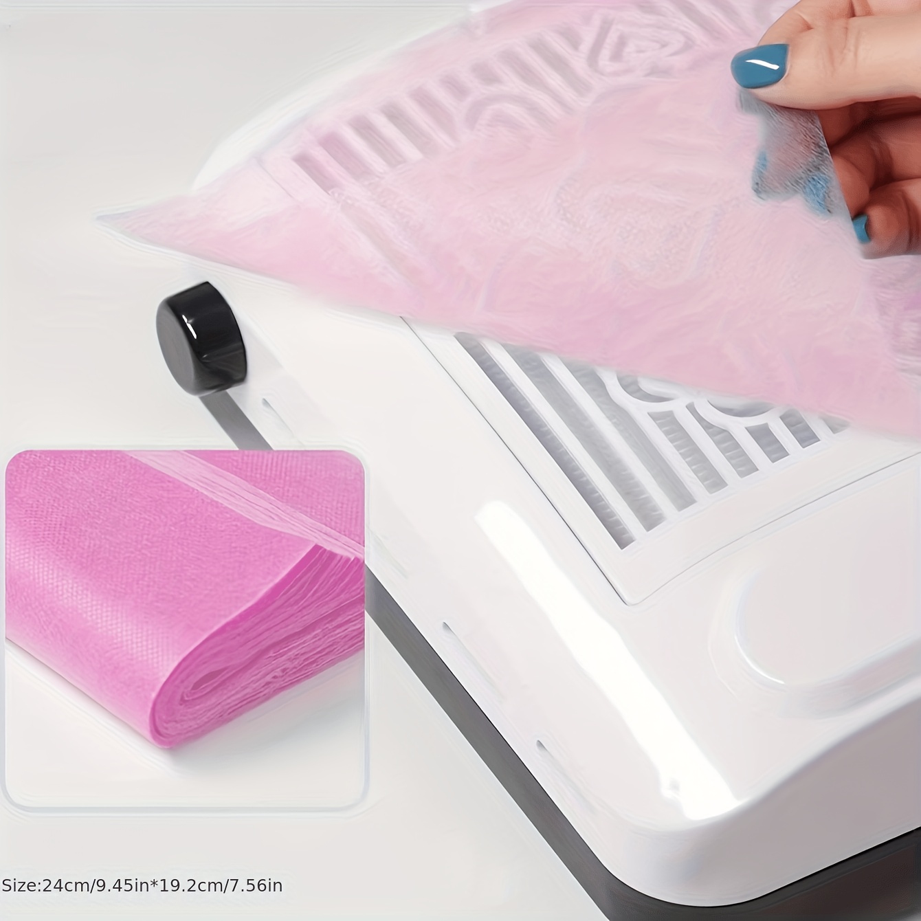 Nail Art Vacuum Filter, Disposable Dust Filters, Cuttable Non-crumb Non-woven Fabric Tools, 100pcs