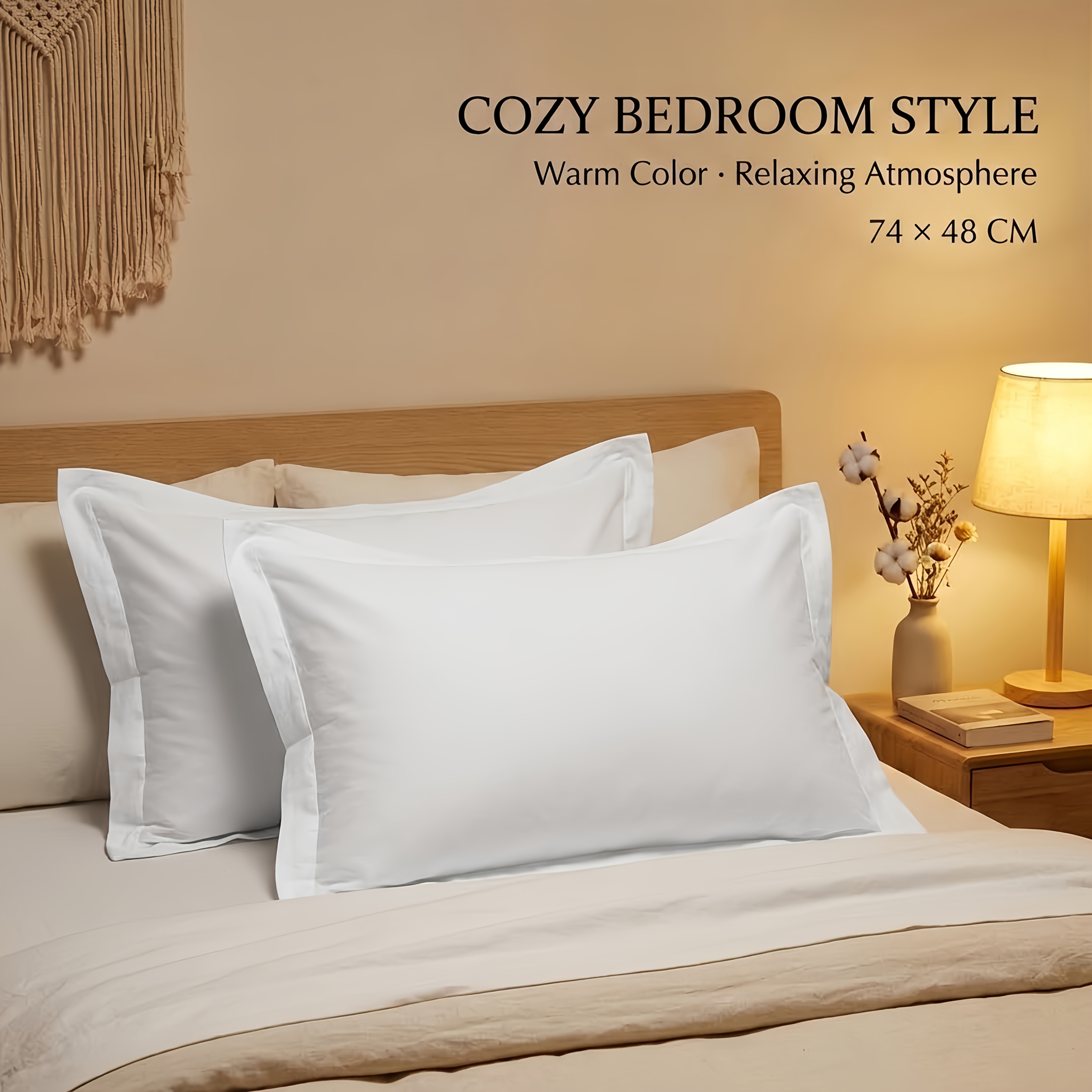 2pcs Soft & Breathable Solid Color Pillowcases - Comfortable Polyester, Envelope Closure, Machine Washable - Perfect For Home Decor