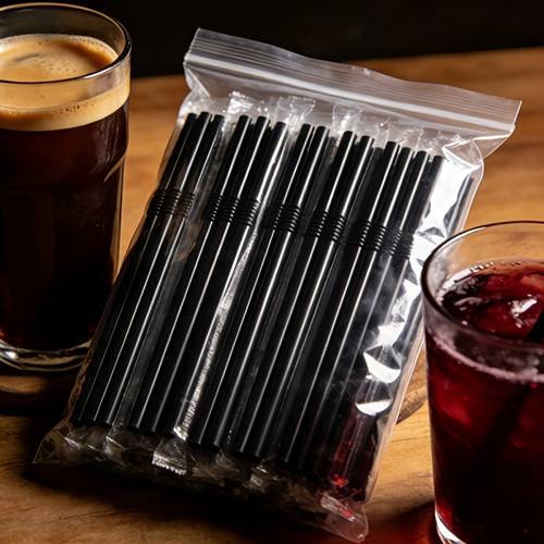 100pcs flexible black stirring rods made of durable polyethylene ideal for use brewing mixing jars and chemical stirring rods are designed for liquids slurries and reusable
