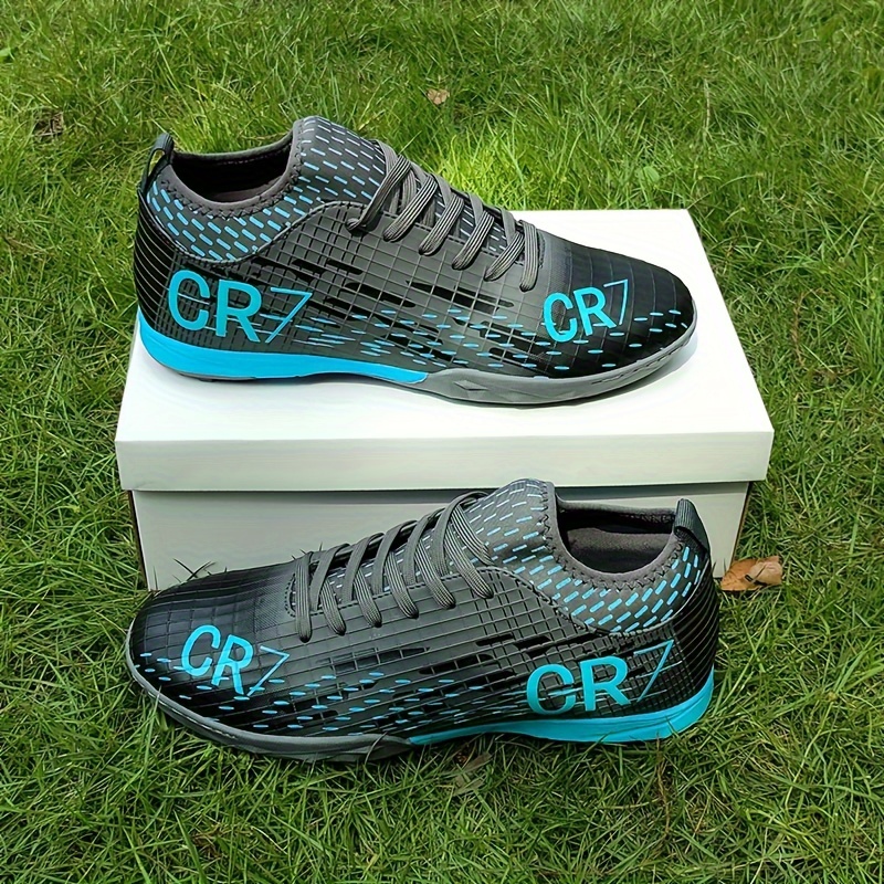 CR7 Soccer Cleats for Men and Women Breathable Non Slip TF Grass Football Shoes for Competitions and Training