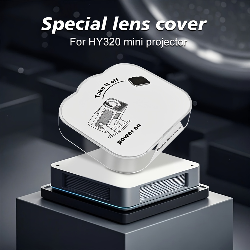 W WUDUNG HY320 Mini Projector Lens Protector - Durable PVC Dust Cover, Scratch-Resistant