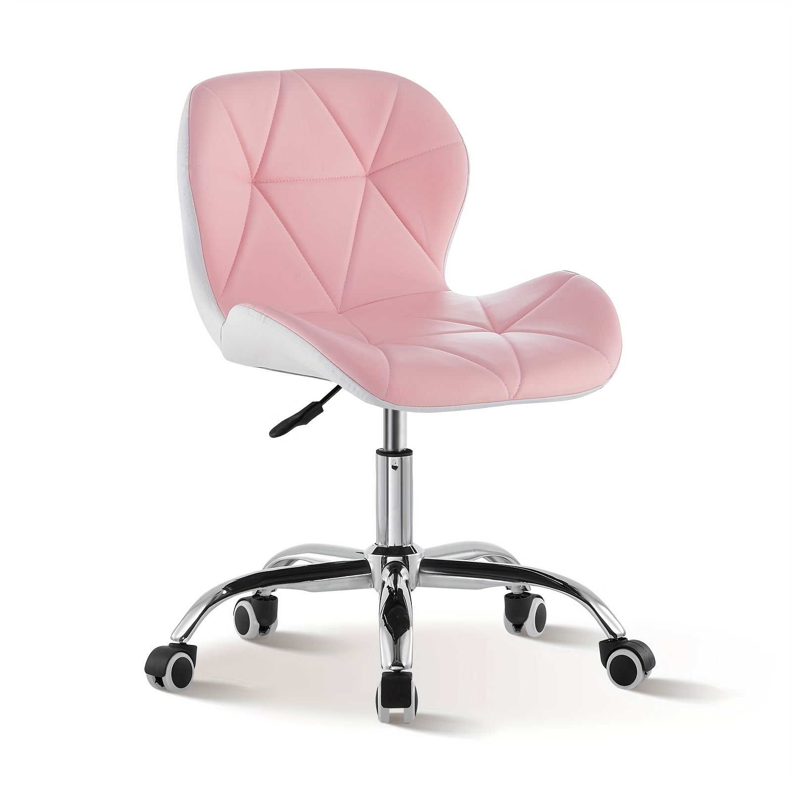 TEMU Chaise de Bureau Pivotante LEMROE avec Coussin , Chaise de Gaming Réglable à Roulettes, Meuble de Bureau pour Maison
