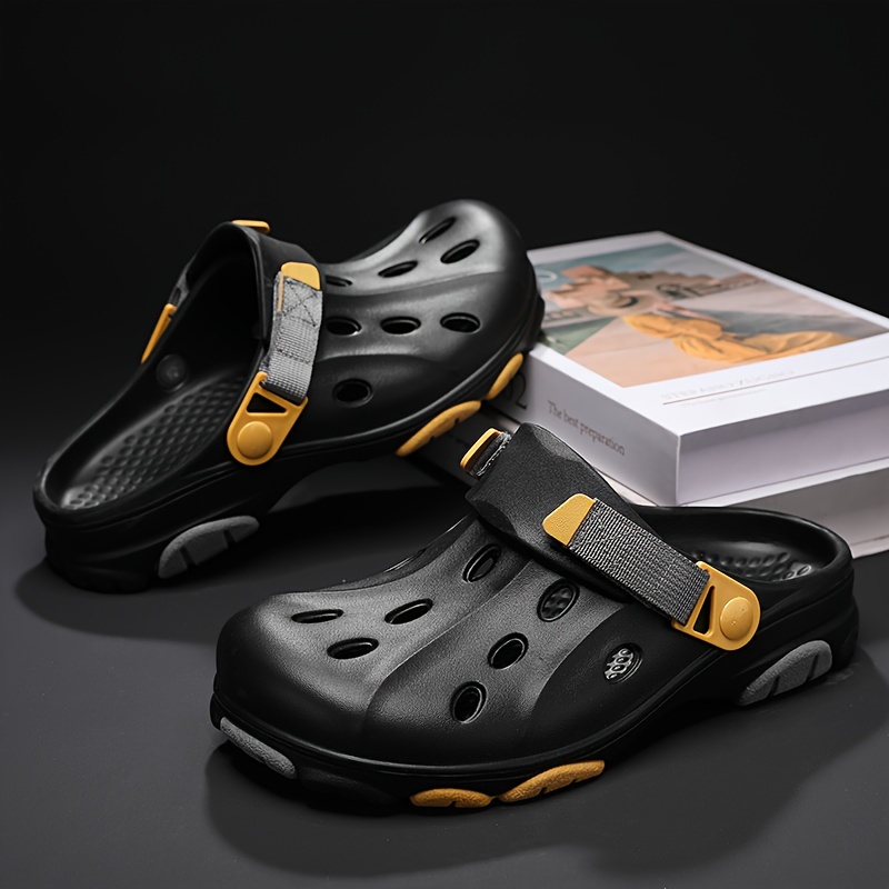 Mens Solid Colour Chunky Clogs Comfy Non Slip Casual Eva Sole Slippers For Mens Outdoor Activities Men s Shoes Temu 3