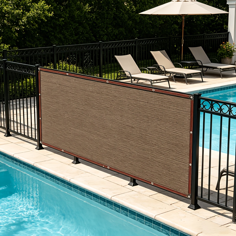 TEMU Privacy per Balcone Esterno 150GSM Antivento, Privacy a Maglia di Catena, Recinzione Privacy per Giardino, , Piscina, Portico, Casetta per