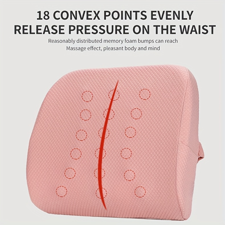 office chair lumbar support pillow car backrest cushion with slow rebound memory foam for gaming and office chairs Product details 3
