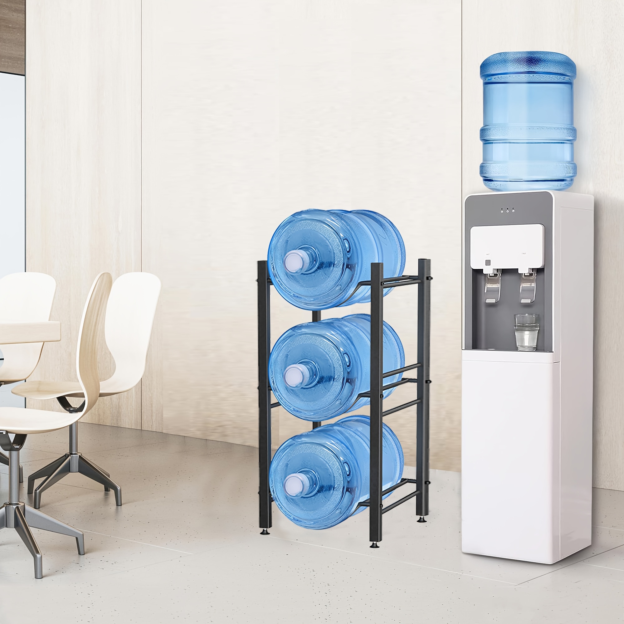 1pc 5 Gallon Water Bottle Rack, Metal Water Bottle Storage Rack, Water Dispenser Stand, Living Room/office Storage Rack, Christmas Gift For Family