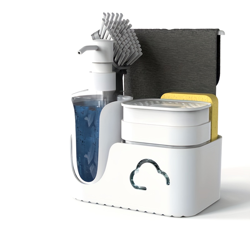 A Set Kitchen Hand Soap Dishwashing Liquid Dispenser