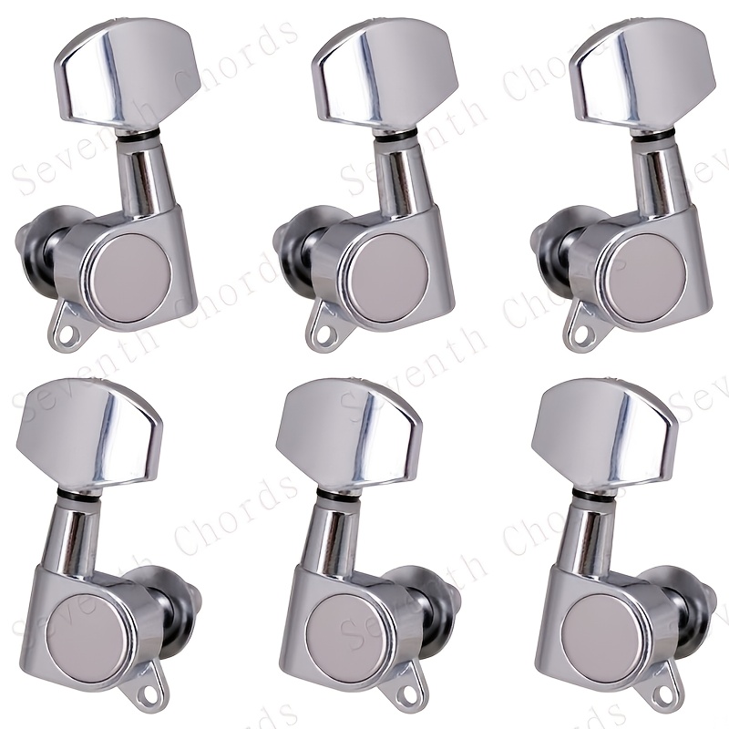 TEMU Professional Guitar Lock Tuner, Fully Enclosed Guitar Tuning Pin Key Tuner, 6pcs Tuning Pin String Tuner With Handle, Electric , Head Knob