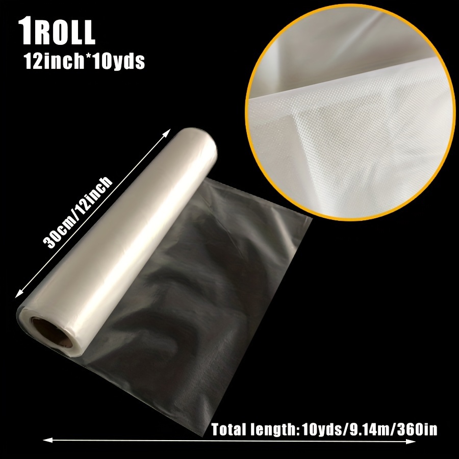 Image of 1roll Room Temperature Water Soluble For Embroidery Topping Film Clear Embroidery Embroidery For Machine Embroidery And Hand Sewing