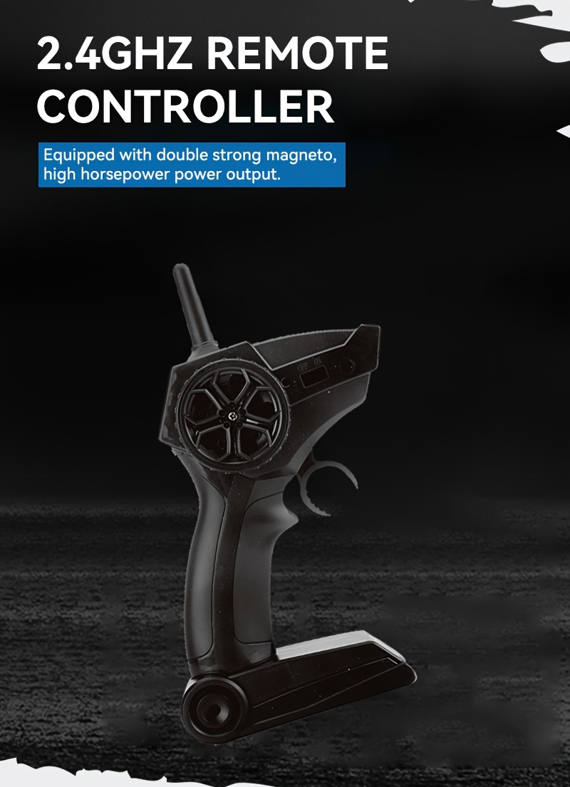 2.4Ghz 4WD RC Cars, Remote Control Off Road Monster Truck, Metal Shell Car 2.4Ghz 4WD Dual Motors, All Terrain Hobby Truck With 120 Min Play Boy Adult Kids Gifts Toys For Halloween Christmas