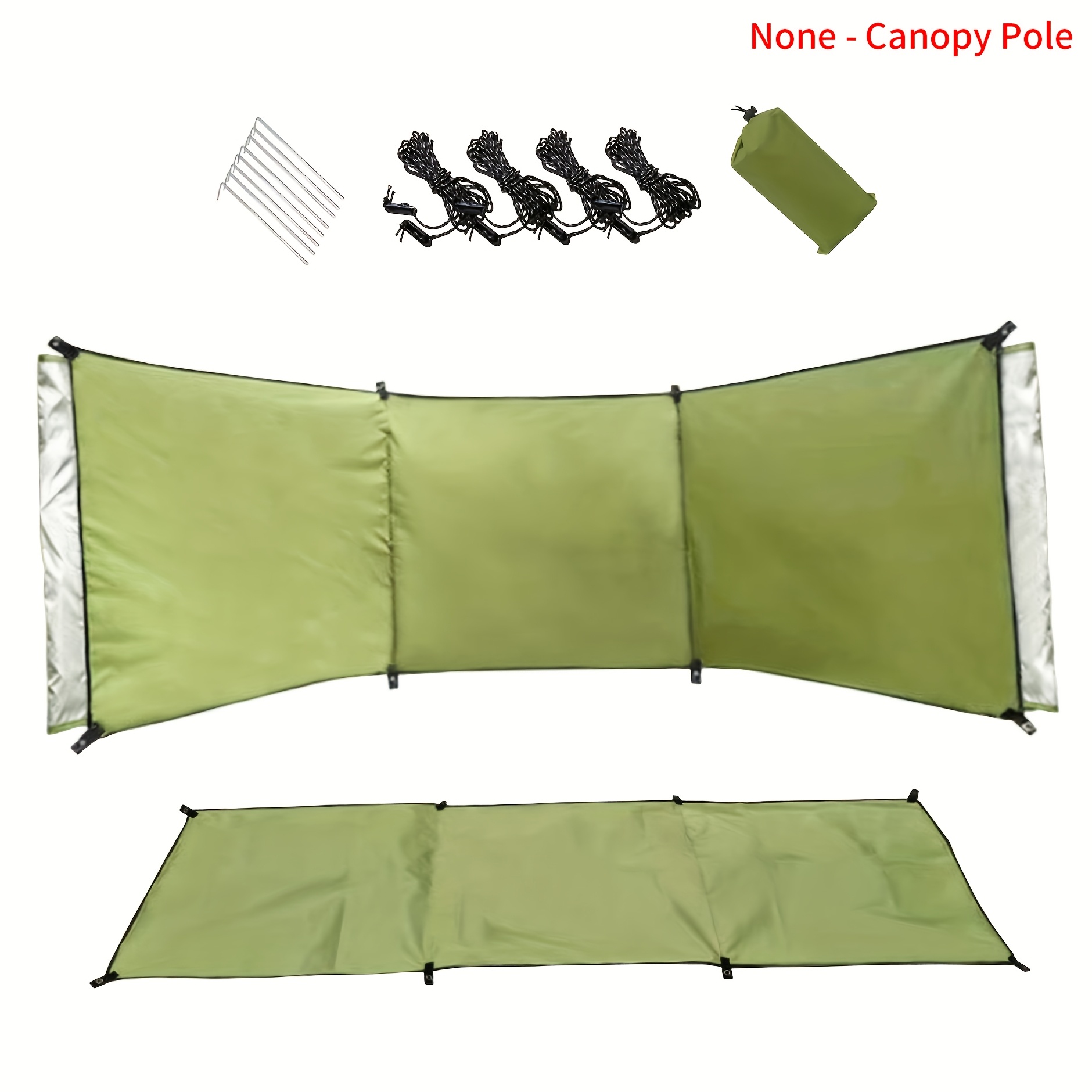 

Household Tent Windbreak Screen Camping Outside Screen Simple Windbreak Wall Picnic Windbreak Enclosure Cloth Screen (none- Pole)