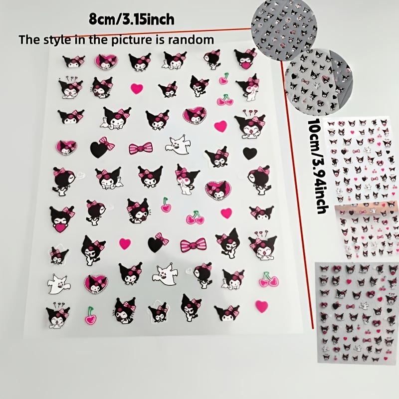 Image of Random Style Cute Flat Sticker, Waterproof Planner, Nail Art Sticker