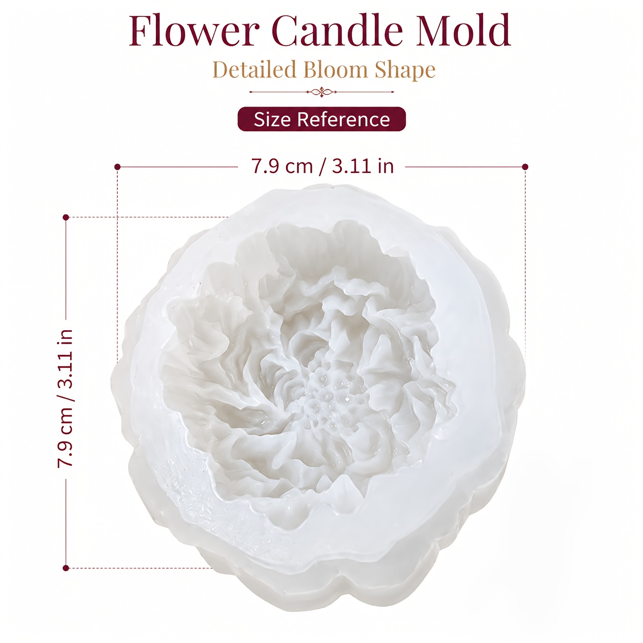 TEMU Candle Mold, Candle Silicone Mold, Wax Plaster Scented Candle, Suitable For Halloween Dark Party, Thanksgiving Table, Christmas Dinner, Autumn