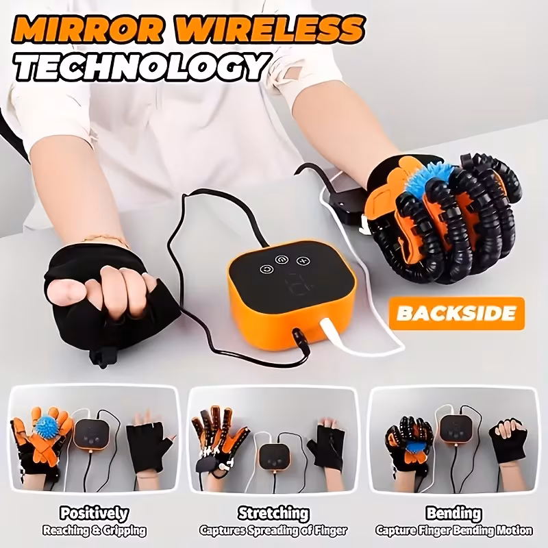 rehab robot gloves hand machine training automatic hand training hand function finger exerciser finger training gifts for seniors orange perfect gift for thanksgiving valentines day for your Product details 7