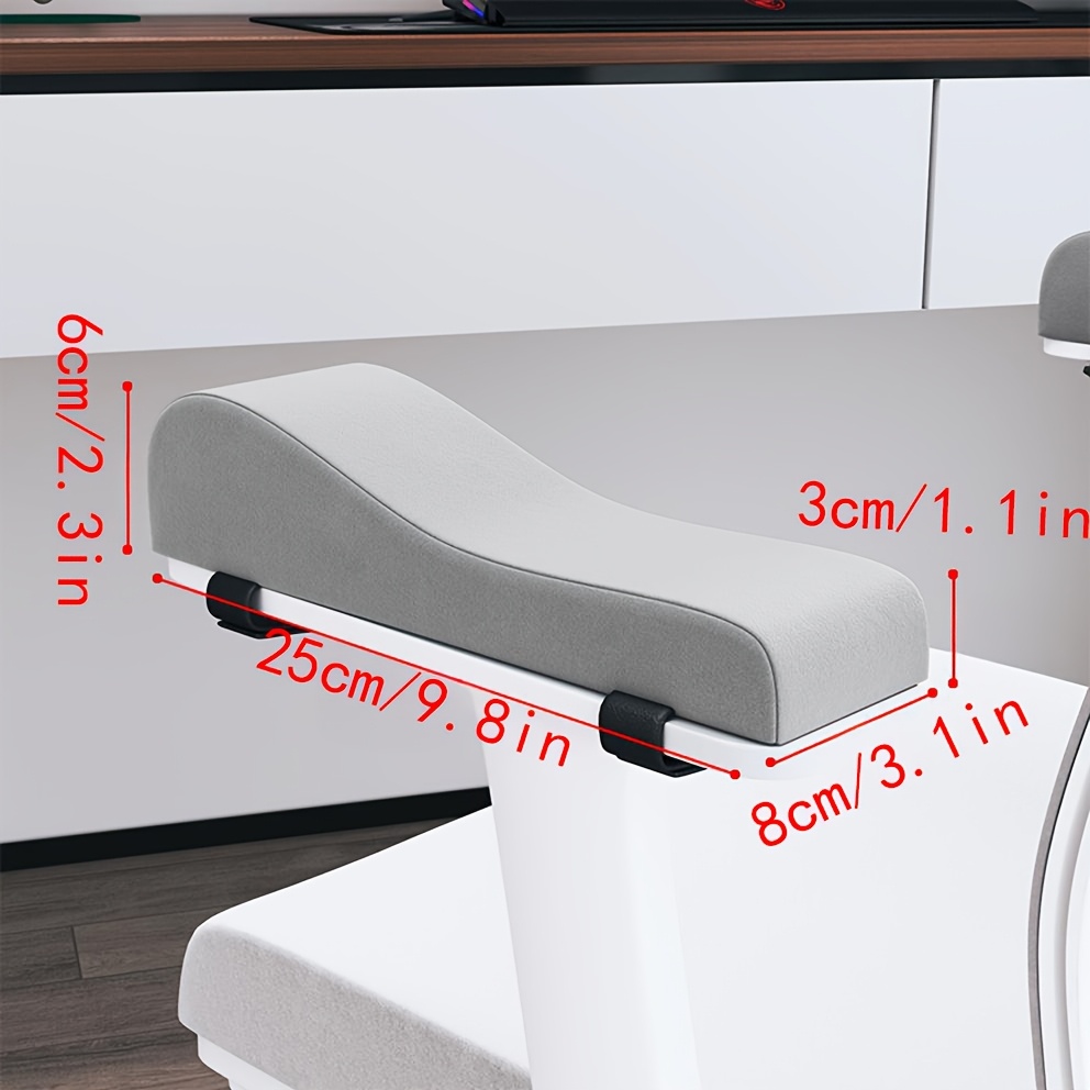 TEMU 2pcs Office Chair Armrest Cushion Set, Armrest Cushions For Chairs That Tied To Chairs, Soft Armrest Pads Comfortable Office Chair Armrest