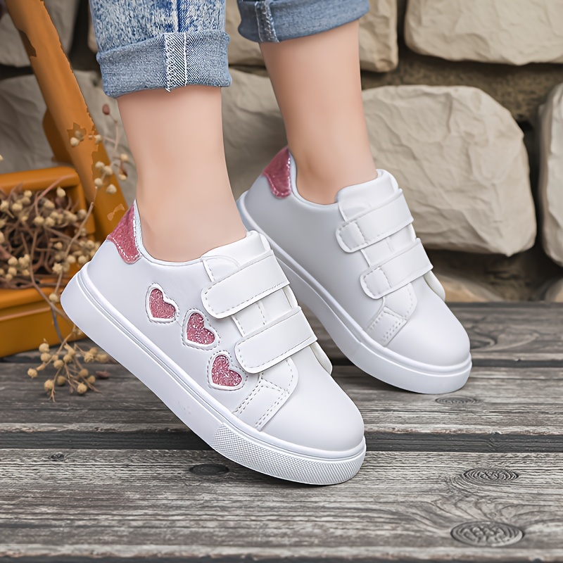 girl heart cute sneakers canvas shoes  