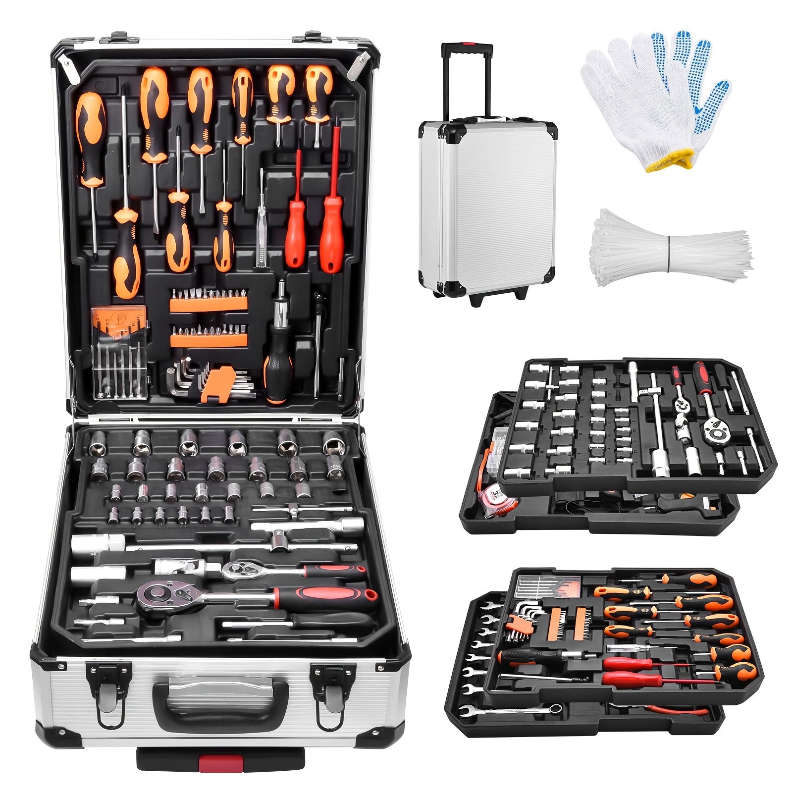 Toolbox Set LE0616700, Tool Box Set, Tool Box Organization And Storage, Rolling Tool Cabinet With Drawer, Rolling Tool Box With Drawer, Tool Storage Box, Tool Storage And Organization, Tool Chest On Wheel, Rolling Tool Box, Tool Box