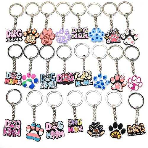 item picture 23pcs plastic prints keychain color chain purse backpack luggage accessories birthday party supplies gift