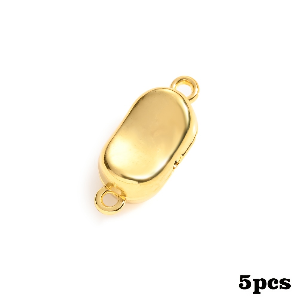 Image of 5pcs 7 X 17mm Shape Made Magnetic Clasps Magnetic Closure For Jewelry Making Fashion Necklace Bracelet And Chain Connect (random)