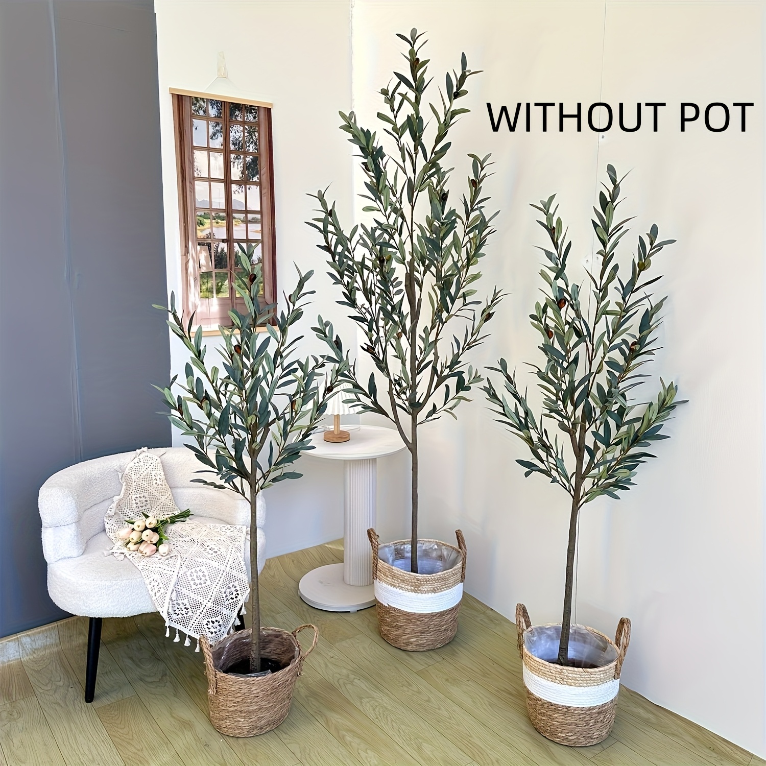 *., Knstlicher Olivenbaum, Hoher Falscher Olivenbaum mit Groen  Knstlichen Olivenzweigen und Frchten, Knstlicher Baum fr * Wohnzimmer,  Home Office, Innen- und Auengartendekoration, Knstliche ...