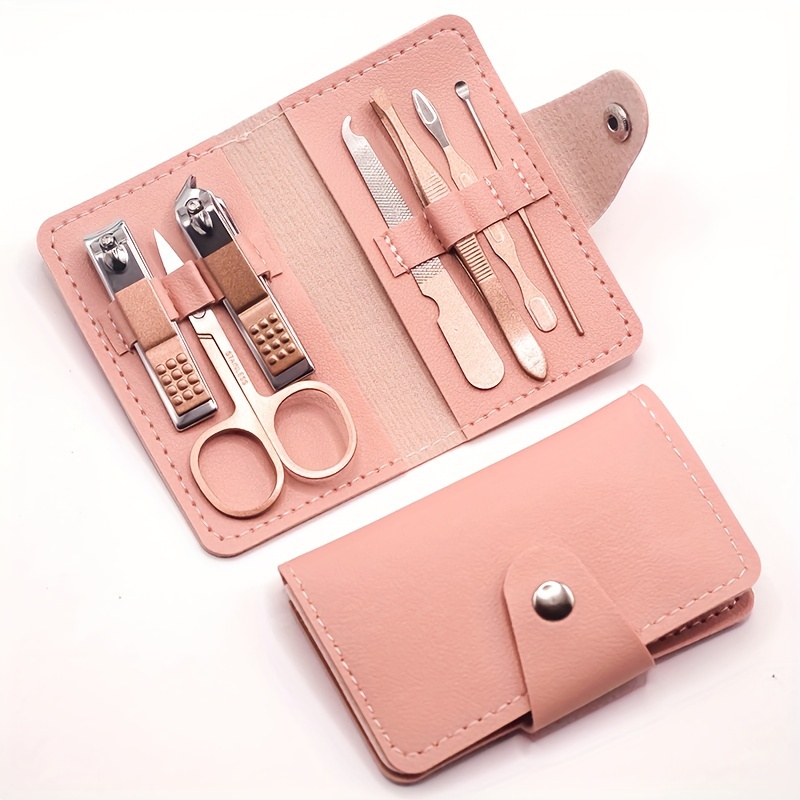 

7- Steel & Pedicure Kit – Portable Folding Set Grooming – Unscented, Non-electric, Accessories Set – Not Including Glue Or