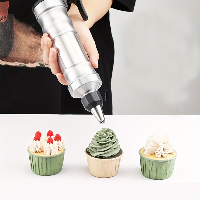 Seringue De Décoration De Dessert, En Acier Inoxydable, Avec