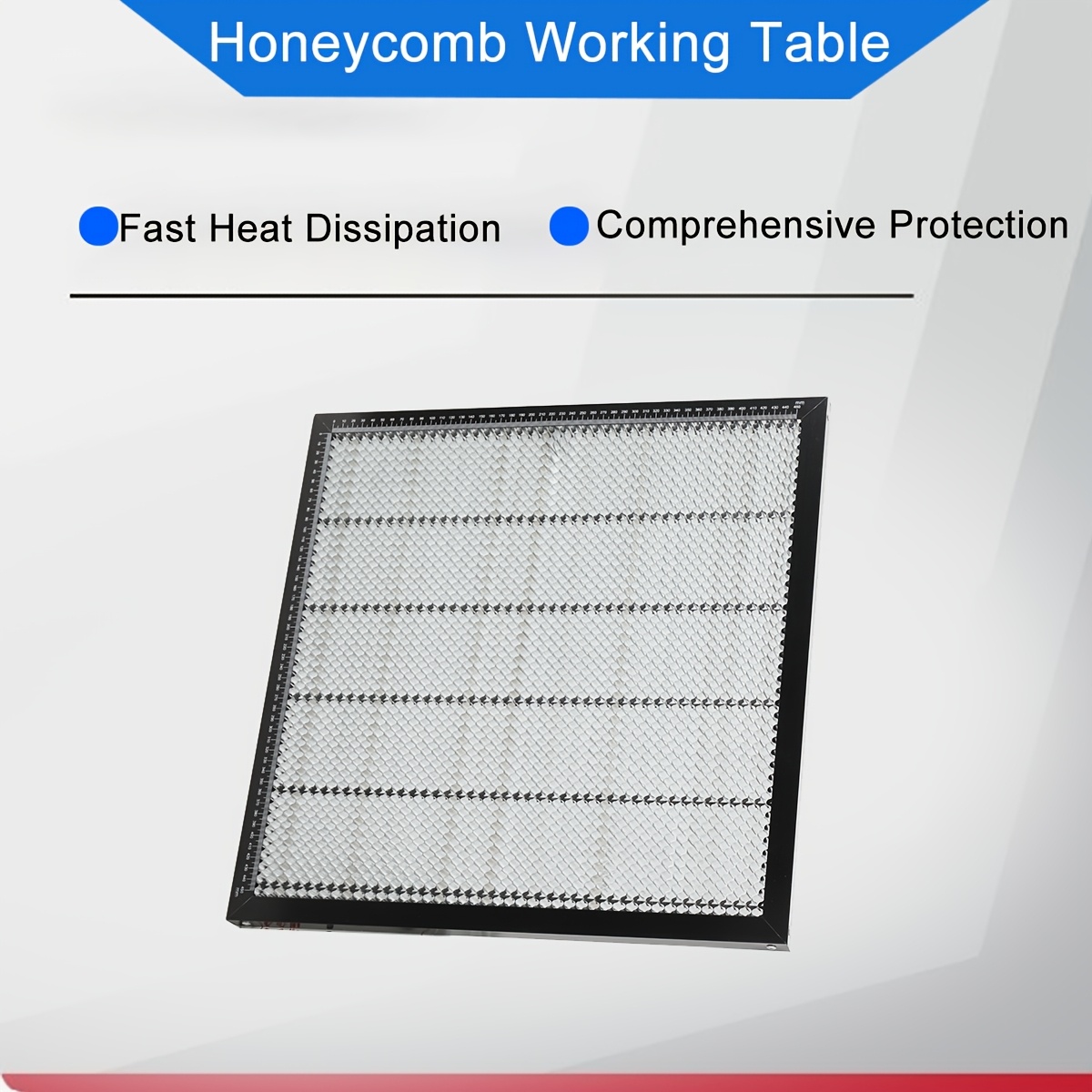 The Honeycomb Worktable And Honeycomb Bed Feature A Honeycomb Structure Measuring 500*500mm (19.69x19.69 Inches), Suitable For Laser Engraving