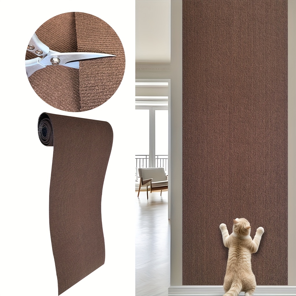 TEMU Alfombrilla Rascadora para Gatos, Rascador de Muebles, Reemplazo de Pared, Tabla Rascadora Versátil y Duradera, Alfombra para Gatos, Regalo para